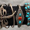 Navajo Unsigned Sterling Silver Dragonfly Cuff Bracelet - Image 5