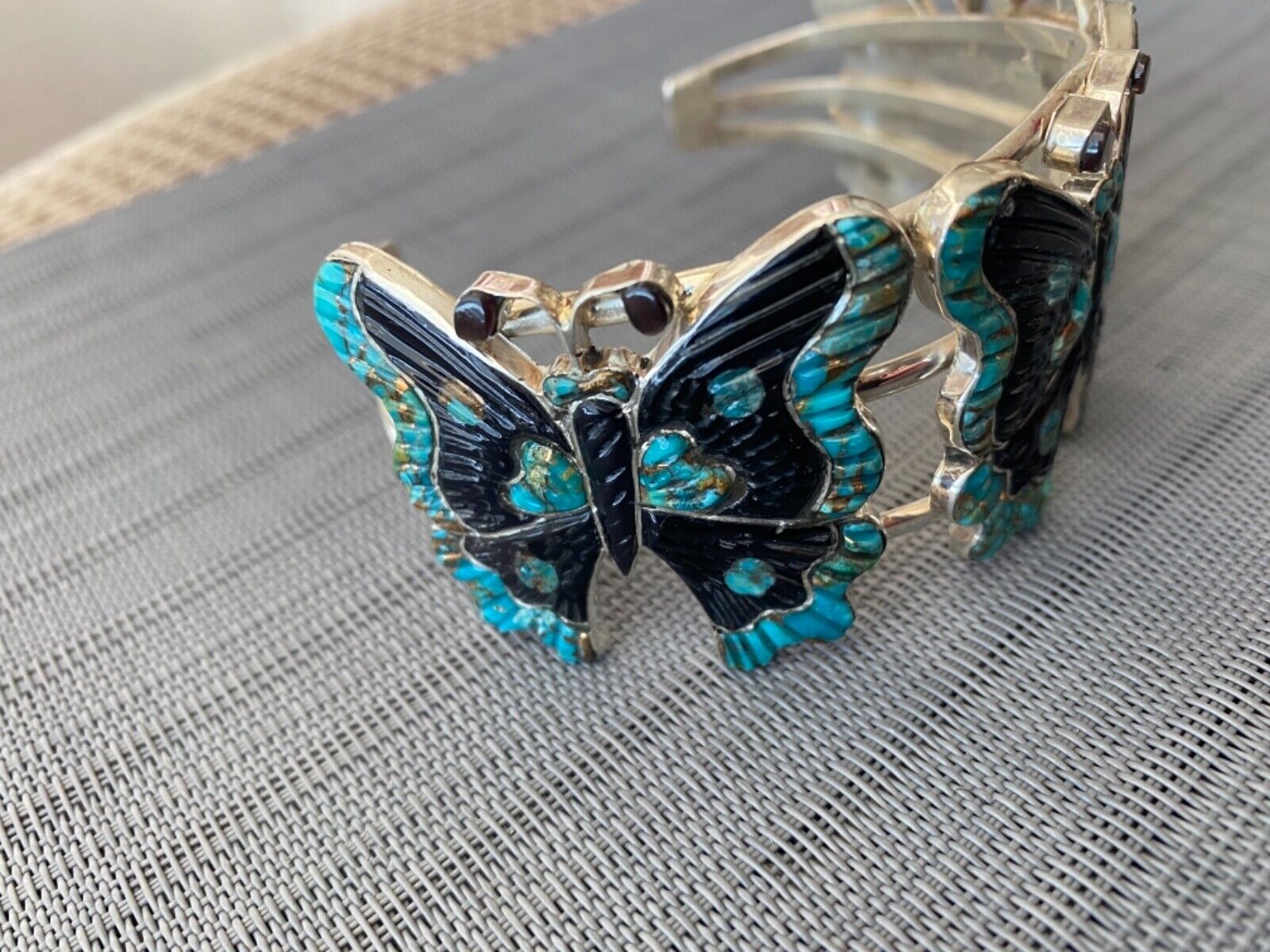 Zuni Turquoise Butterfly Bracelet